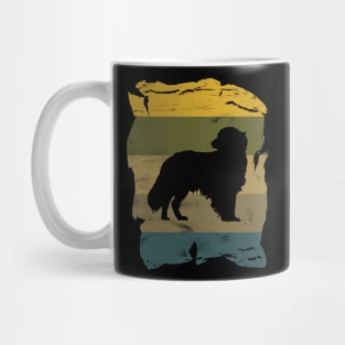 Kooikerhondje Distressed Vintage Retro Silhouette Mug